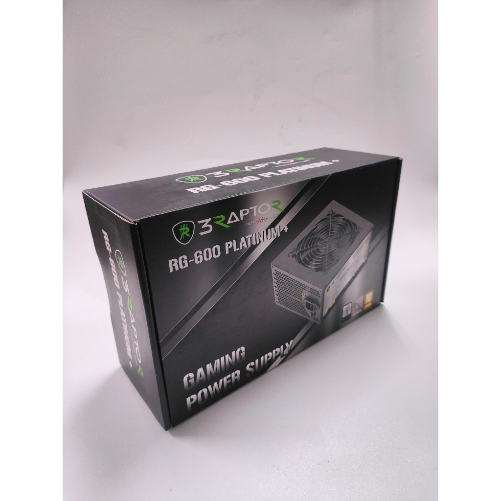 Power Supply Raptor RG600 Platinum Gaming Power Supply Kabel Flat