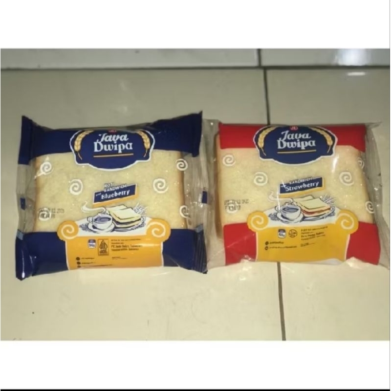 

Java Dwipa varian 1 pcs roti Dwipa ROTI SANDWICH KUE lapis strawberry Blueberry Murah anak dewasa