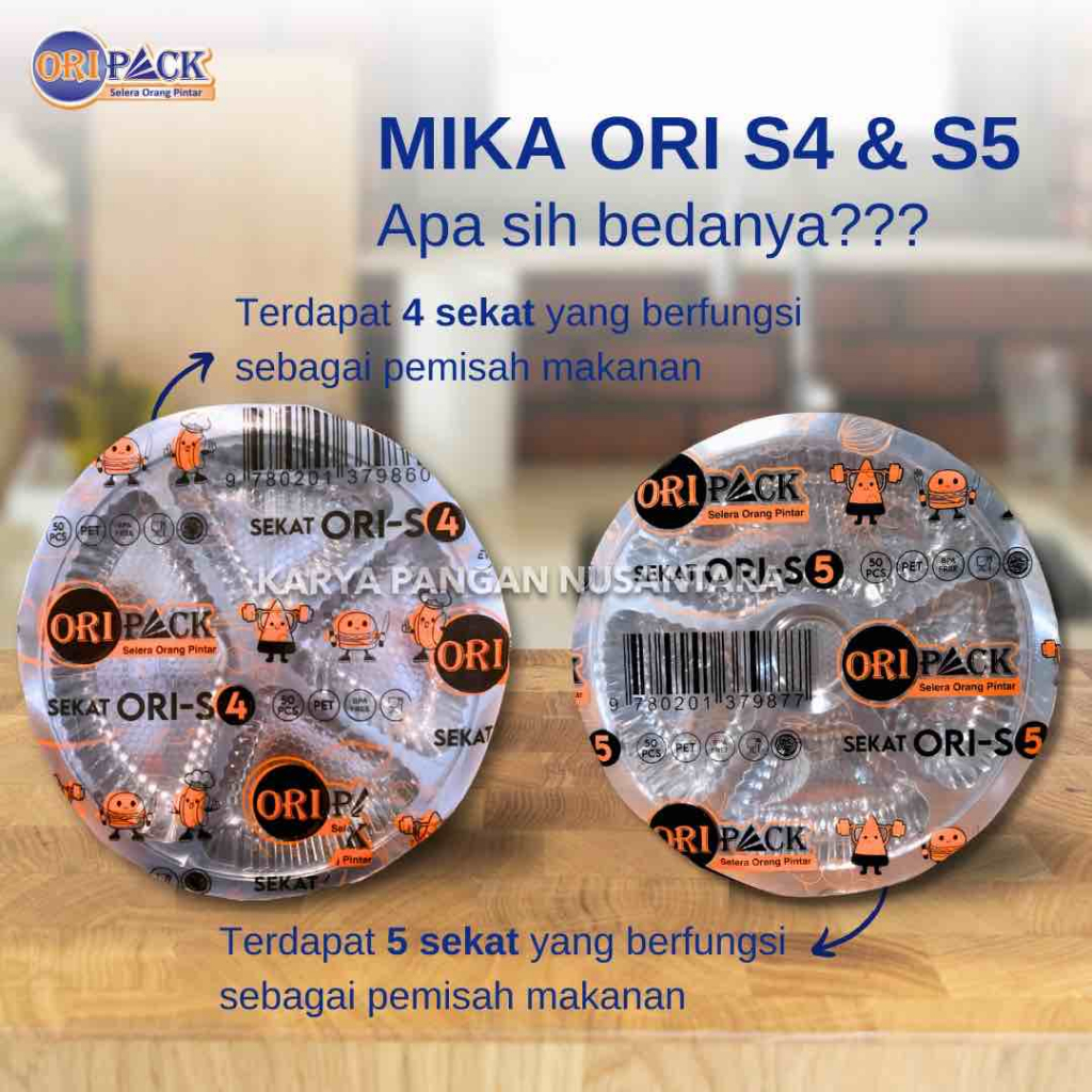 MIKA S4 BULAT MIKA NASI SEKAT 4 BULAT MIKA ALAS NASI BUNDAR FOOD GRADE PER PCS