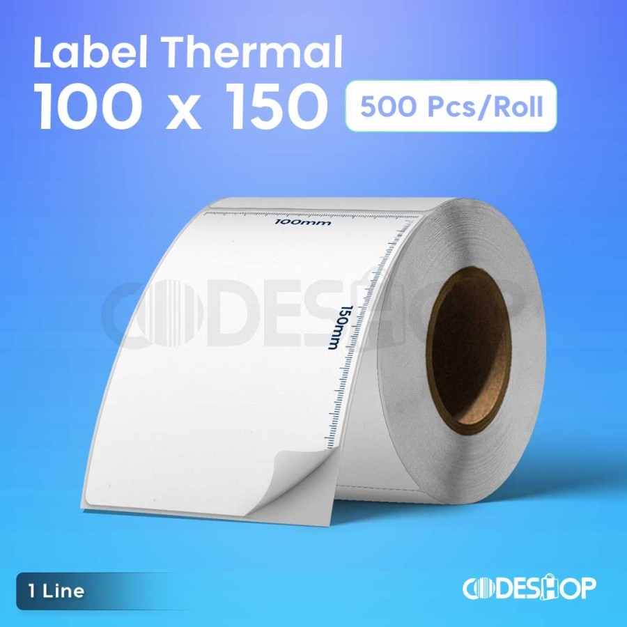 

Label Sticker Thermal 100x150mm / 100 x 150 / 100x150 mm Core Besar