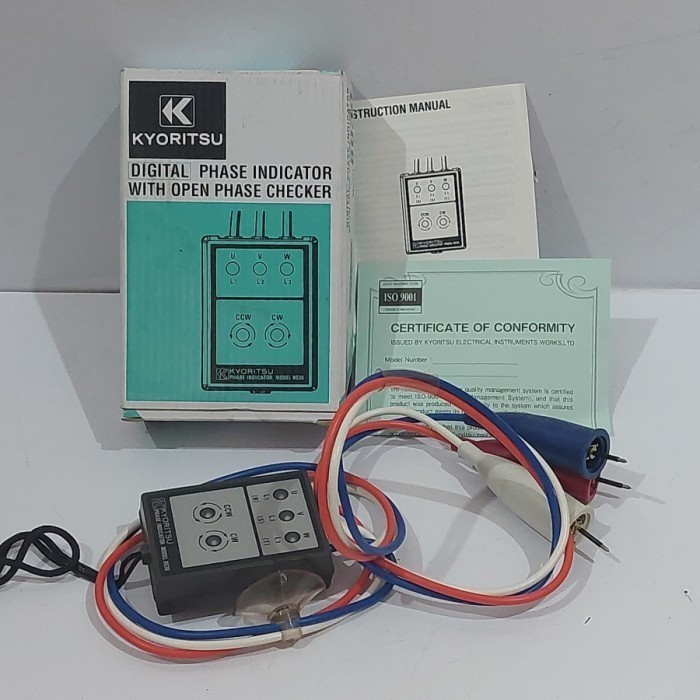 KYORITSU 8030 3 Phase Sequence Alat Ukur Arus Rotasi Listrik ORIGINAL