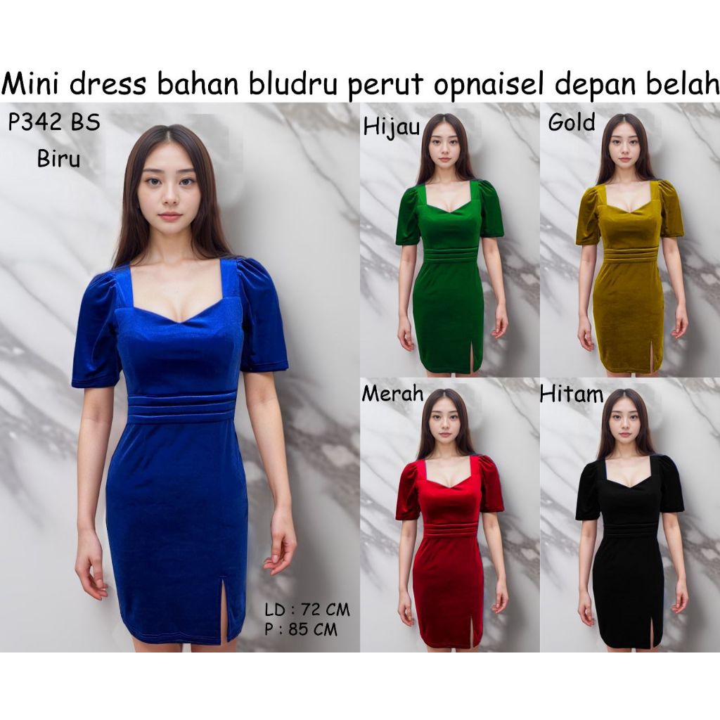BAJU SEKSI/DRESS BAHAN BELUDRU PREMIUM