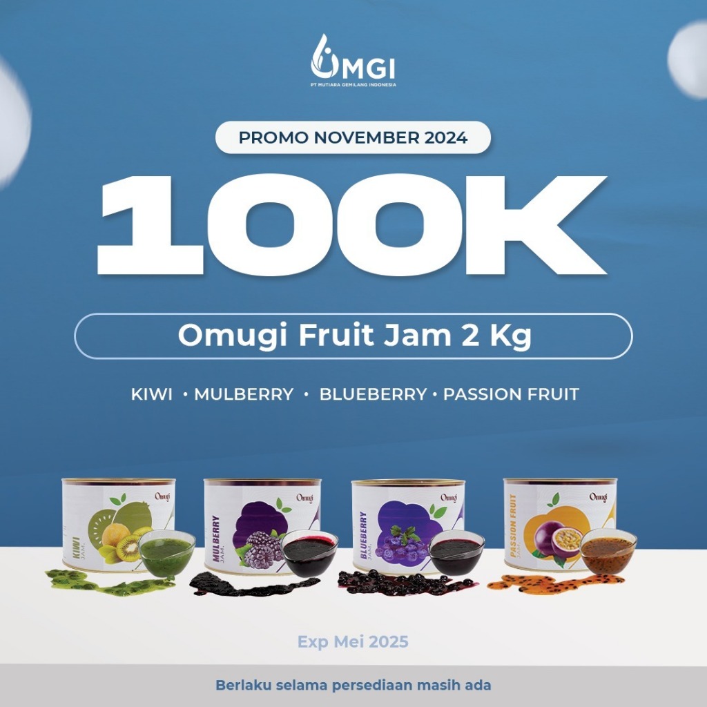 

OMUGI Fruit Jam Selai Buah Asli Import (40% Daging Buah Asli ) 2 Kg Selai Omugi MutiaragemilangBandung