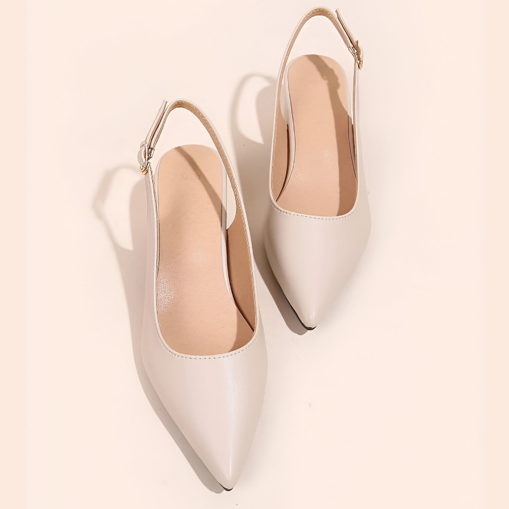 Sepatu Pantofel Wanita GESPER Hak Tahu 5cm - Pantofel Wanita Kekinian