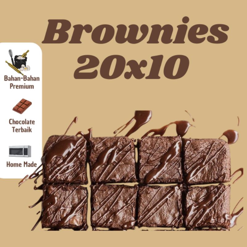 

TERMURAH!!!! Brownies Sekat 20x10