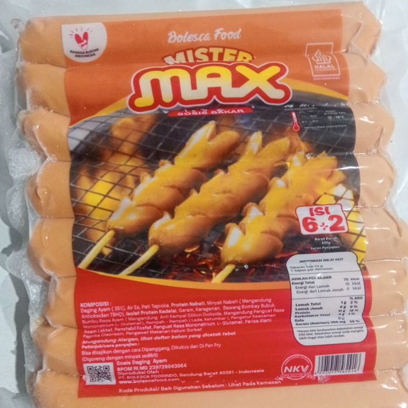 

SOSIS BAKAR MISTER MAX ISI 8 500GR