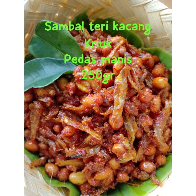 

SAMBAL BALADO TERI KACANG KRIUK 250gr dan 100gr (pedas manis)