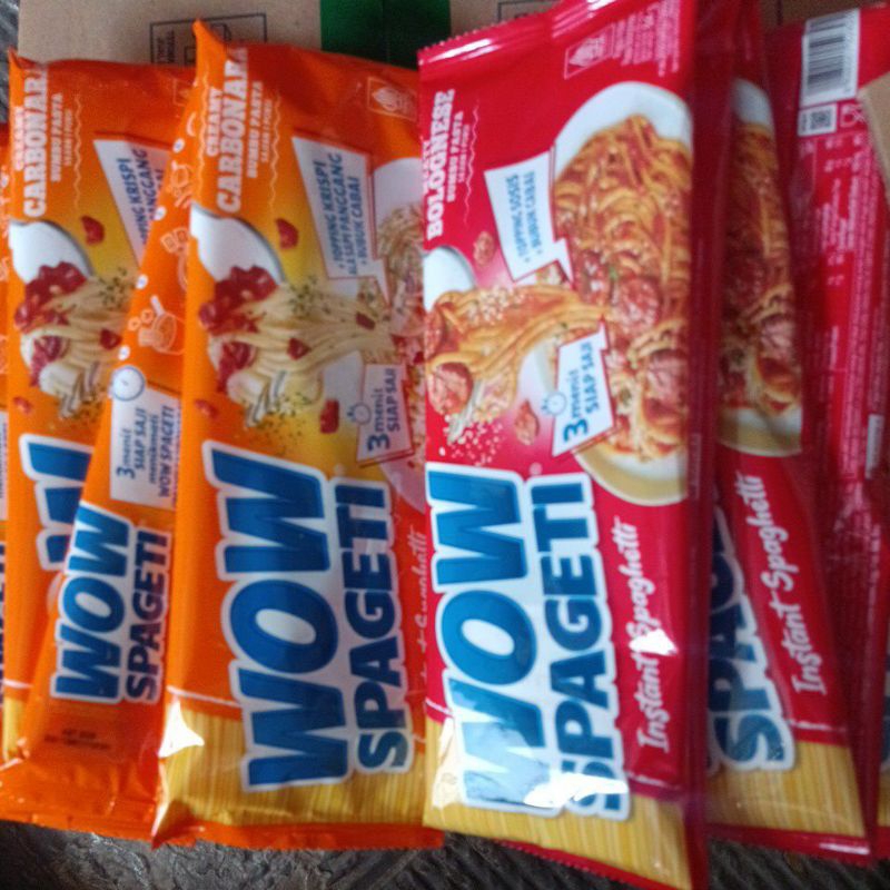 

PAKET PASTA isi 5 Wow Spageti Creamy Carbonara Meaty Bolognese Aglio olio