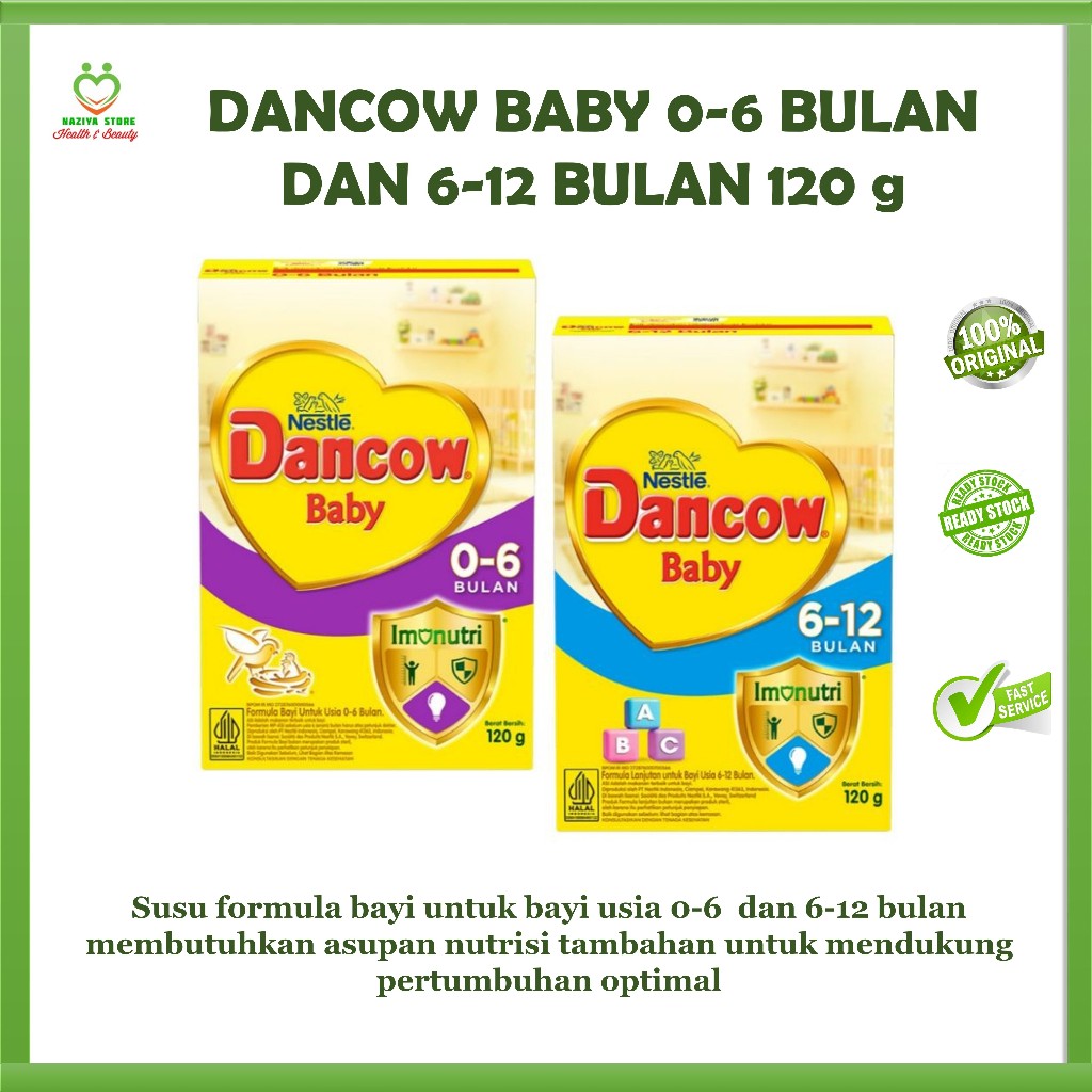 DANCOW BAYI BABY Susu Bayi Usia 0-6 dan 6-12 bulan ukuran 120gr