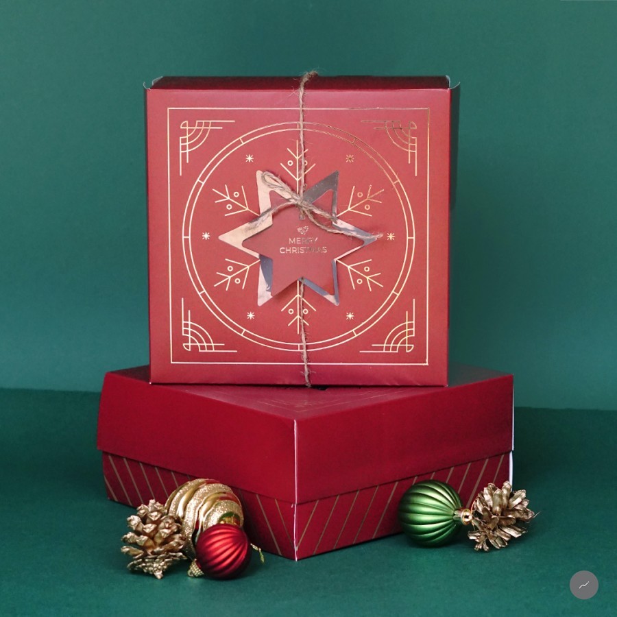 

Dus Kue Natal Christmas Cake Box Hampers- Box Star