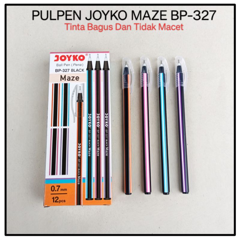 

1 Pak Pulpen Joyko Maze BP-327 Isi 12 Pcs