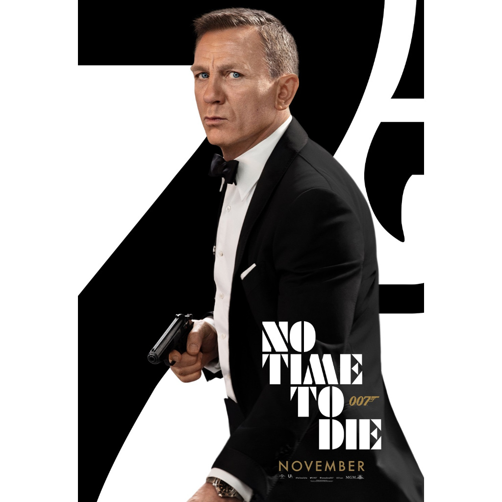 Poster Eksklusif James Bond - NO TIME TO DIE