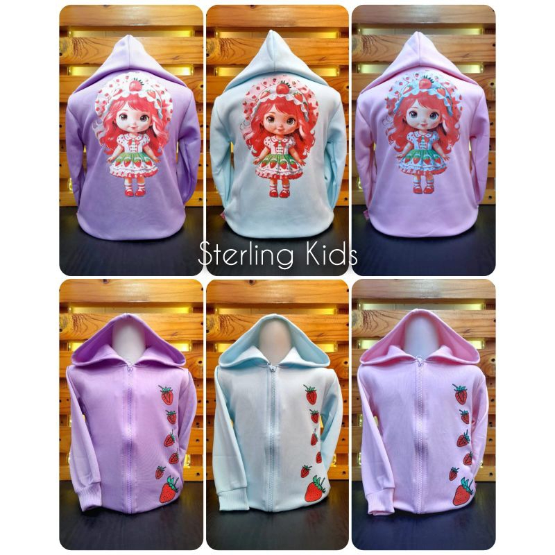 Jaket Anak Perempuan Strawberry Girl Bahan Fleece/Jaket Anak/Jaket Anak Cewek Murah/Jaket Anak Perem
