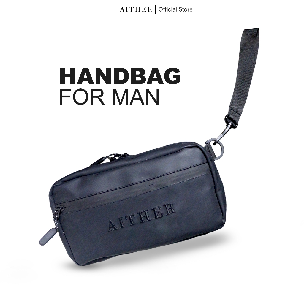 HANDBAG PREMIUM AITHER COLLECTION || TAS TANGAN KEREN COWOK CLUTCH PRIA PREMIUM