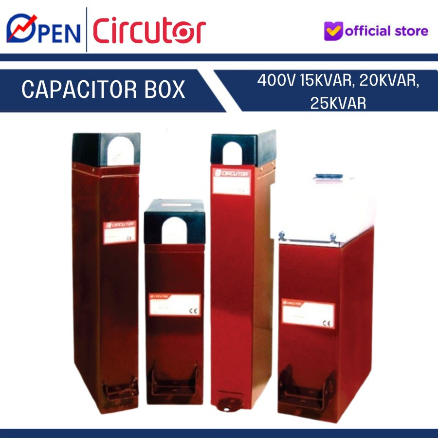 CAPACITOR BOX / DRY TYPE 400V 15KVAR, 20KVAR, 25KVAR CIRCUTOR