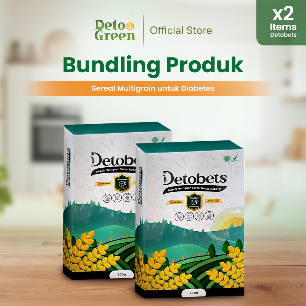 

candygurll DETOBETS Paket 2 Sereal Super Low Fat Serbuk Organik