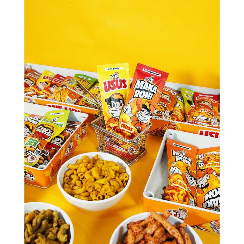 

Snack Stick Basreng , Mie lidi , Macaroni , Usus goreng