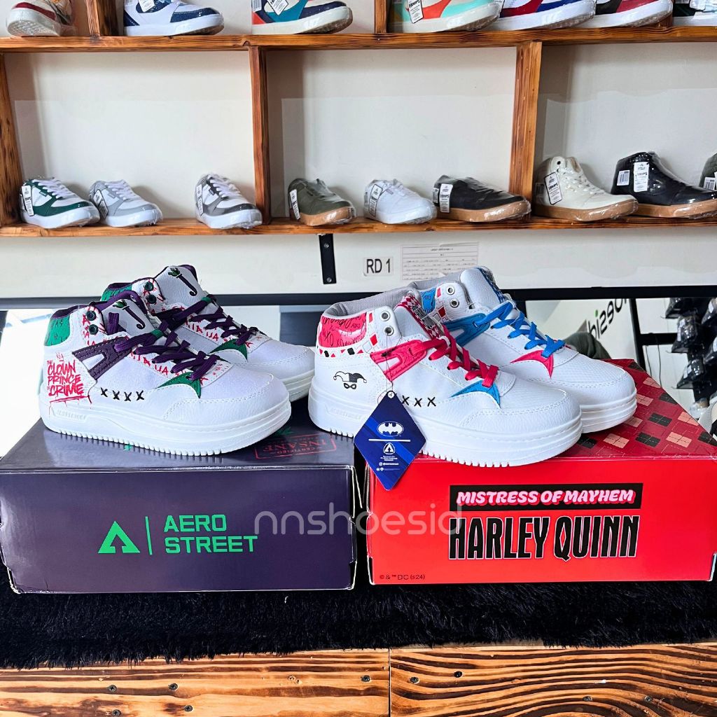 [ LIMITED EDITION ] Aerostreet Joker dan Harley Quinn  37-38 - Sepatu Sneakers Pria/Wanita