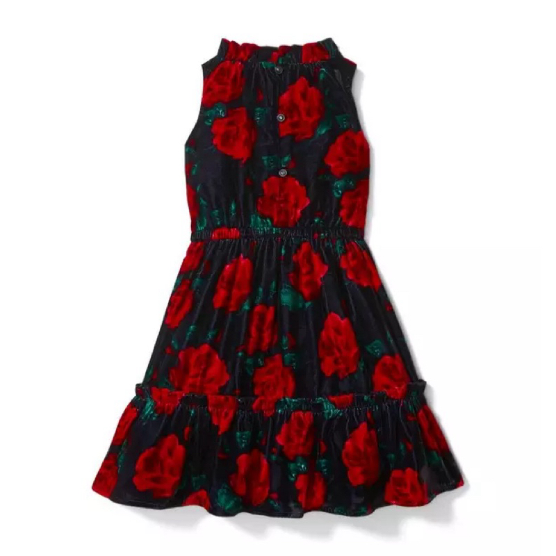 Janie and Jack  Velvet Ruffle Dress