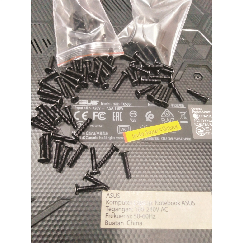 Garderning_Sekar [] Baut Laptop Asus Tuf F15 Fx506 Fx506L Fx506H Sekrup Casing Mur Bawah