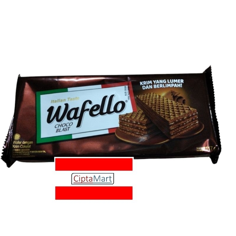 

Wafer Wafello Cokelat Choco Blast 117gr