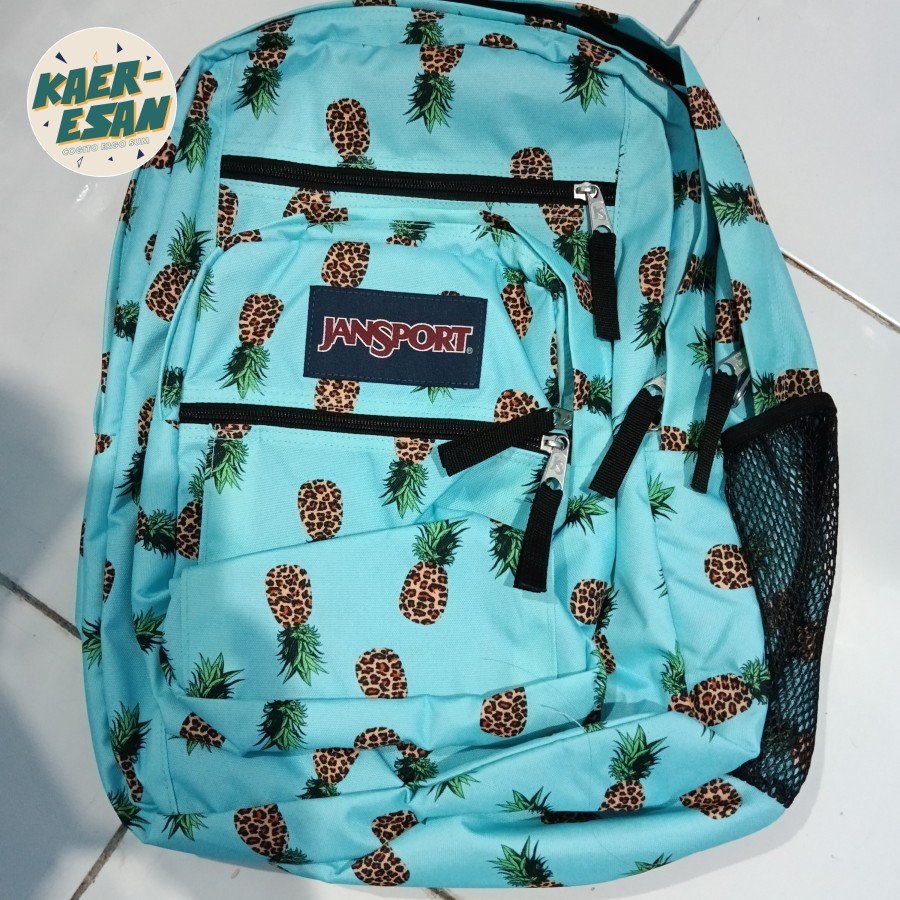 Tas Backpack JanSport Big Student Leopard Pineapple Original