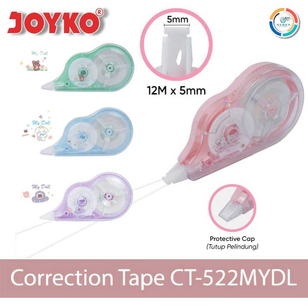 

Joyko Correction Tape CT-522 My Doll @ 1Pcs