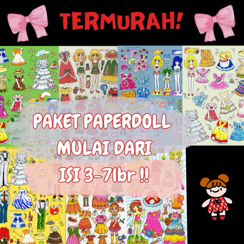 PAPERDOLL PAPER DOLL BEPE BEPEAN MAINAN KERTAS MAINAN ORANG ORANGAN KERTAS PAPER DOLL TERBARU
