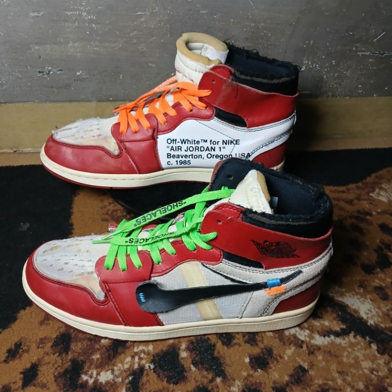 Sepatu N*k3 AJ 1 Chicago Retro High x Off White