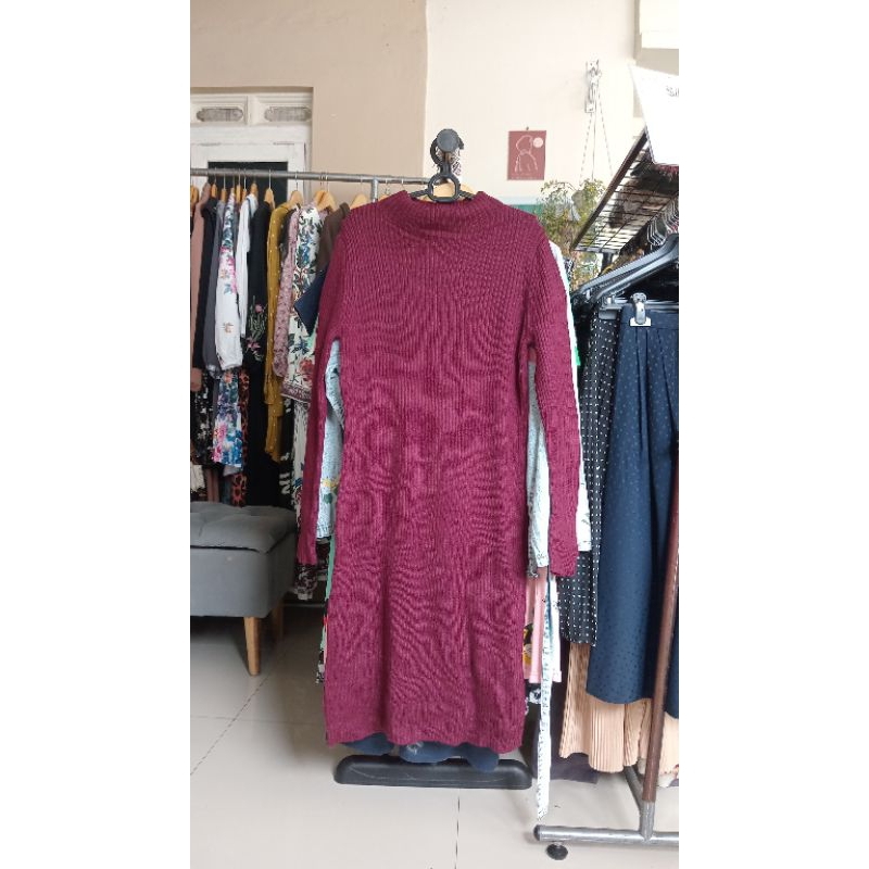 Gamis rajut knit import