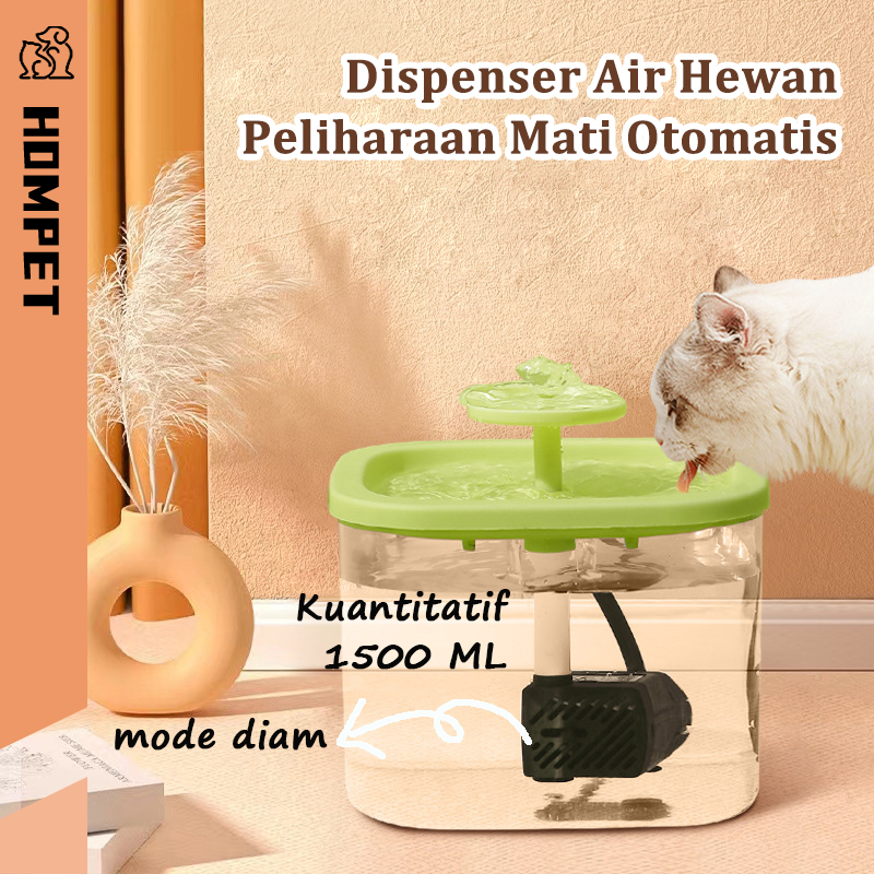 1.5L Daya Tinggi Water Tempat Makan Kucing Otomatis Tempat Makan Kucing Dispenser Makanan Kucing