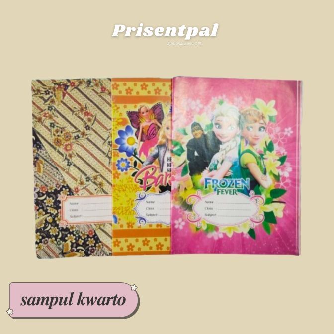 

Sampul Buku Kwarto/Kecil isi 20 Lembar/Perlengkapan Sekolah Anak