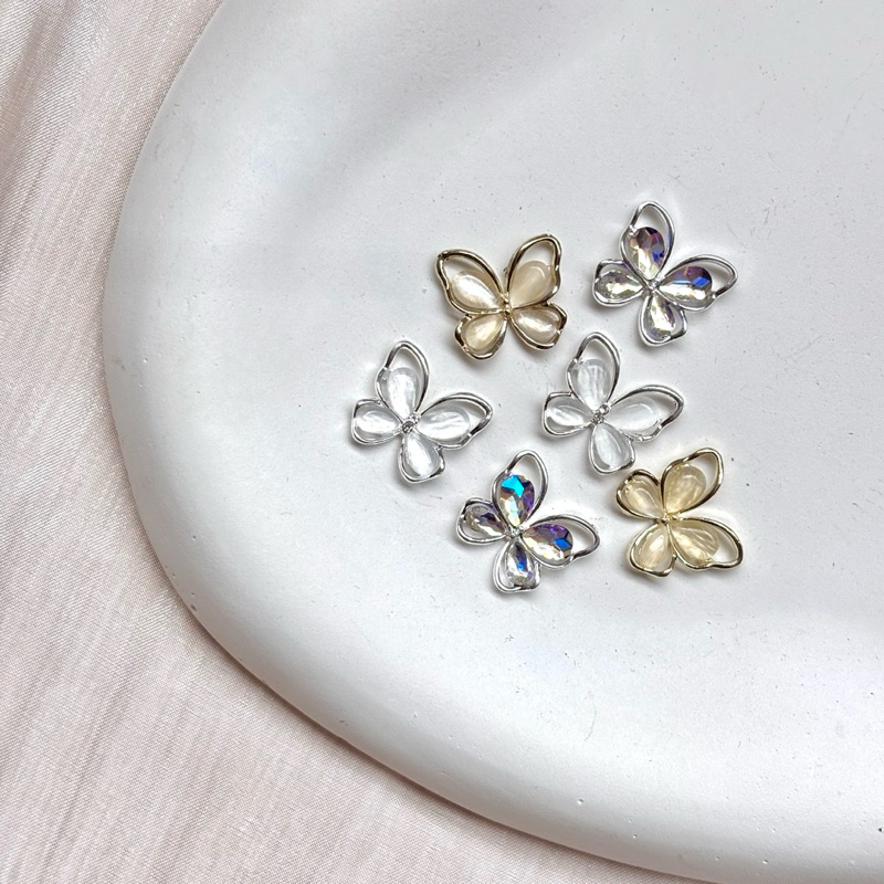 AKSESORIS KUPU KUPU BESAR PREMIUM - AKSESORIS NAIL ART BUTTERFLY - ACCESSORIES 3D NAIL ART