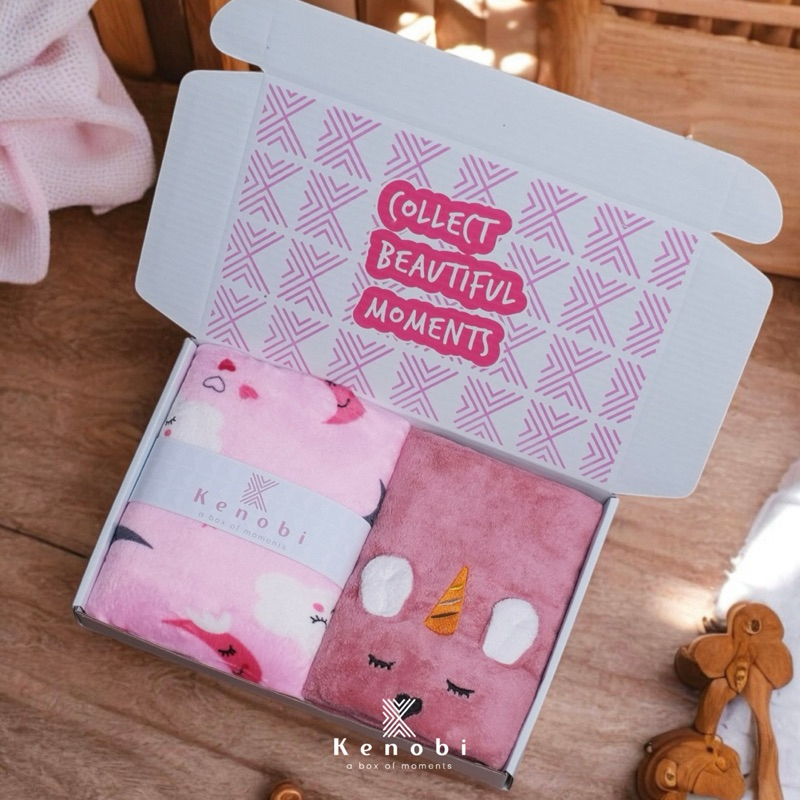 Selimut / Blanket Baby Hampers | Kado Lahiran | Hampers Bayi Newborn |  [[ Kenobi Box ]]