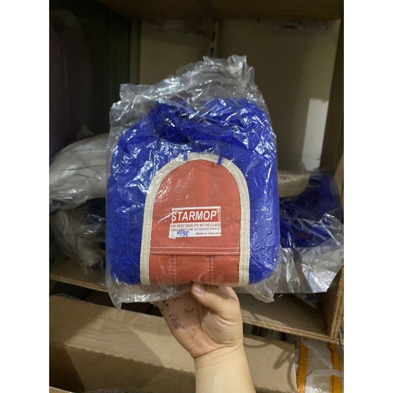 Refil Starmop Loby 35cm Biru Pel Kering Penyerap Debu Kain Lobi Wool Wol