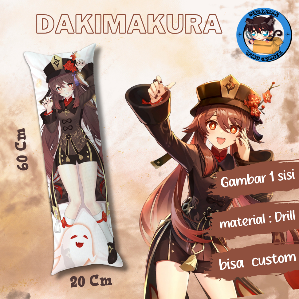 dakimakura / guling genshin impact hu tao