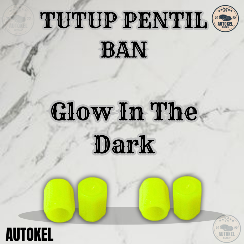 Tutup Pentil Roda Ban Mobil Motor Sepeda Glow/Tutup Pentil Led Nyala Ban Motor/mobil glow in the dar