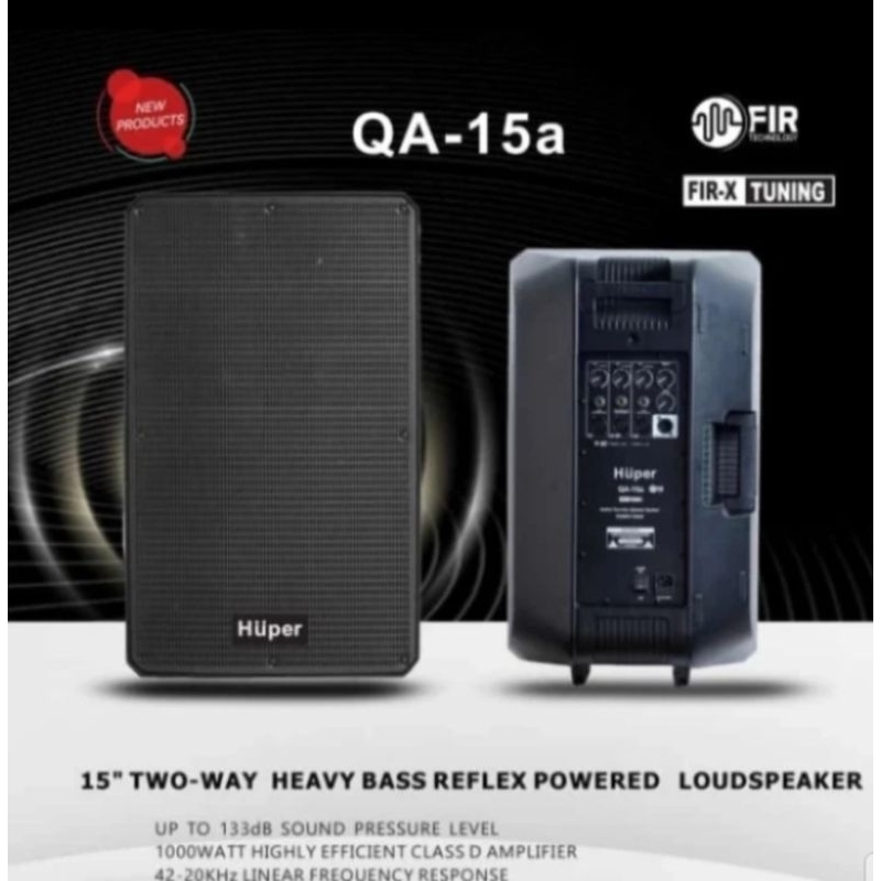 Speaker aktif Huper QA15A Original produk Huper QA 15A ( 2 unit speaker)