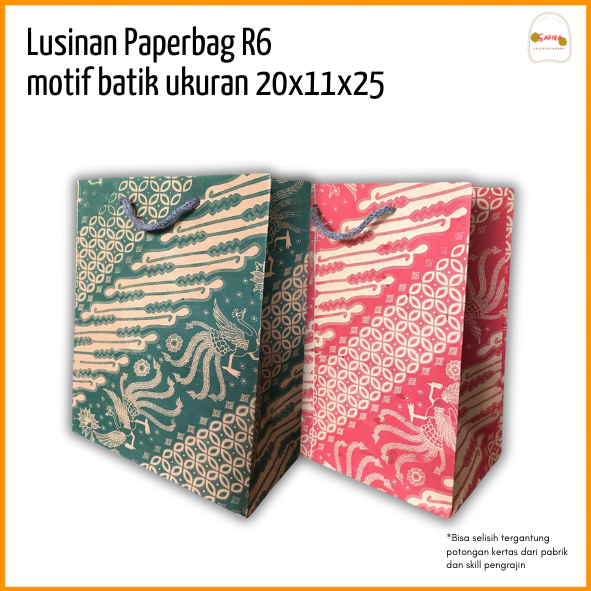 

[ LUSINAN ] PAPERBAG MOTIF R6 UKURAN 20X25 / PAPERBAG MURAH PAPERBAG ELEGAN TAS KERTAS KADO PAPERBAG HAJATAN