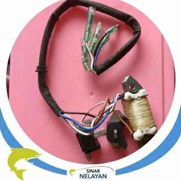 Coil charge with 2 coil pulser mesin tempel Yamaha 25pk. Outboard spare parts.