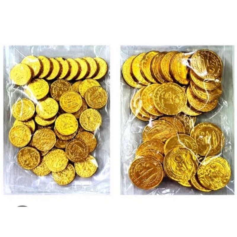 

COKLAT COIN (ISI 15pcs) 91gram / KOIN GOLD COKLAT