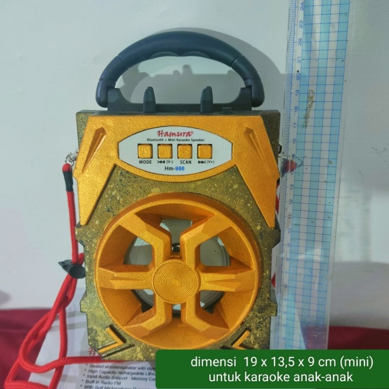 bluetooth speaker + mini karaoke buat mainan anak-anak