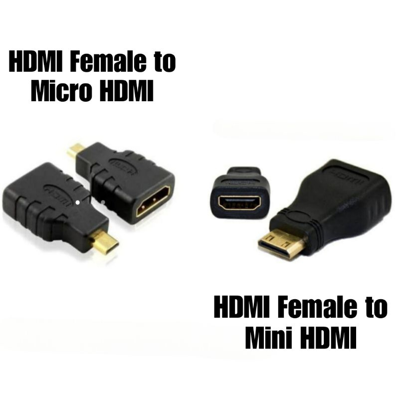 SJS Konektor HDMI Female to Mini / Micro HDMI - Converter HDMI Female to Mini / Micro HDMI READY