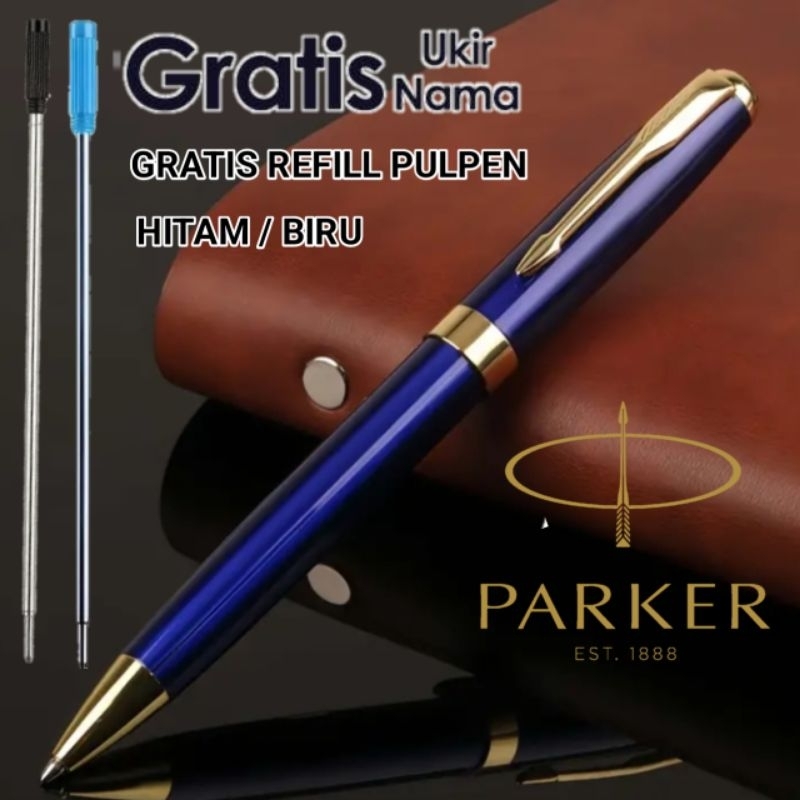 

Pulpen Mewah Ballpoint Parker Gratis 1 Refill Pen Dan Gratis Grafir Nama Dan Sudah Berikut Box Exlusive