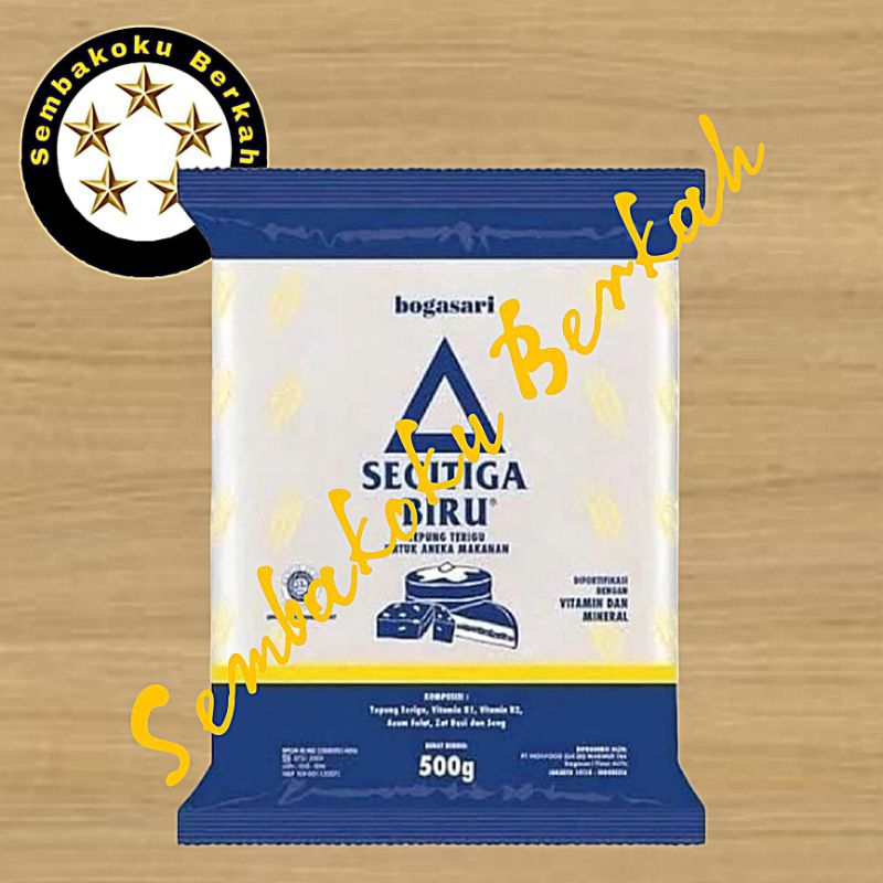 

Segitiga Biru Tepung Terigu 500G, 1 DUS Isi 20 PCS (GRATIS ONGKIR INSTANT)