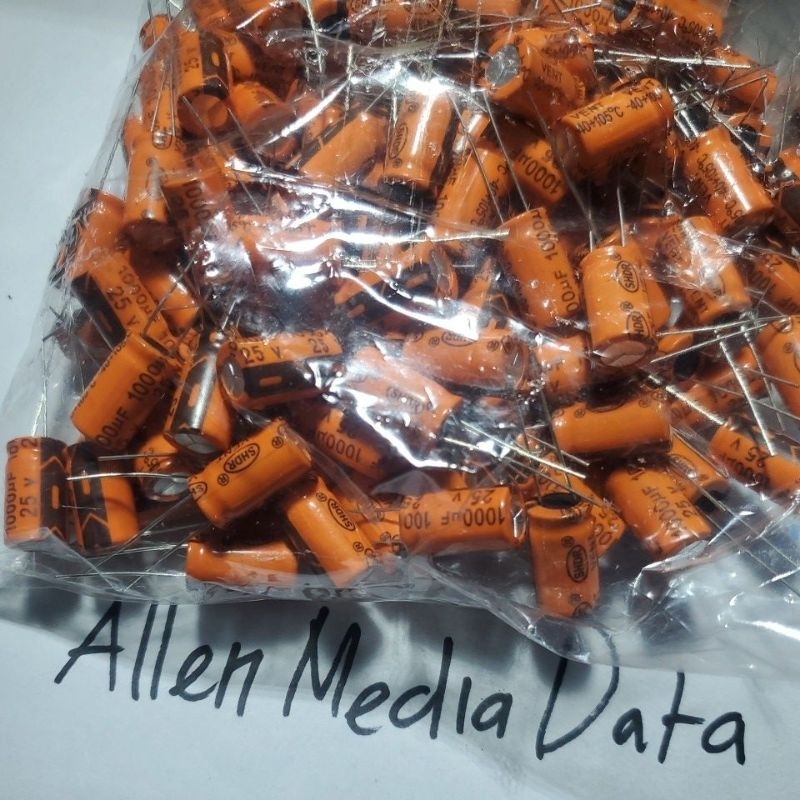 ORIGINAL ELCO 1000uf 25v 1000 uf 25 v orange Capasitor 1000uf