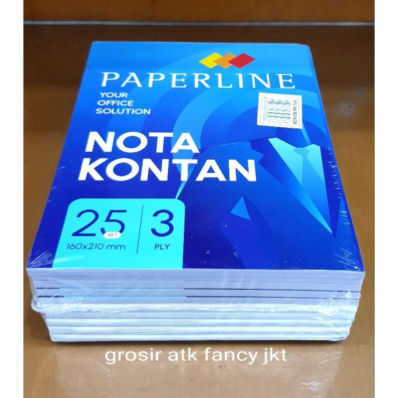 

( 10 buku ) Nota Kontan Paperline PPL 3 ply Besar