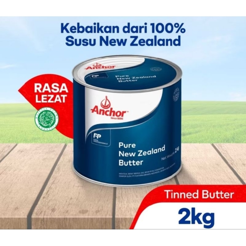 

Anchor pure new zealand salted butter - mentega asin kemasan kalang 2kg