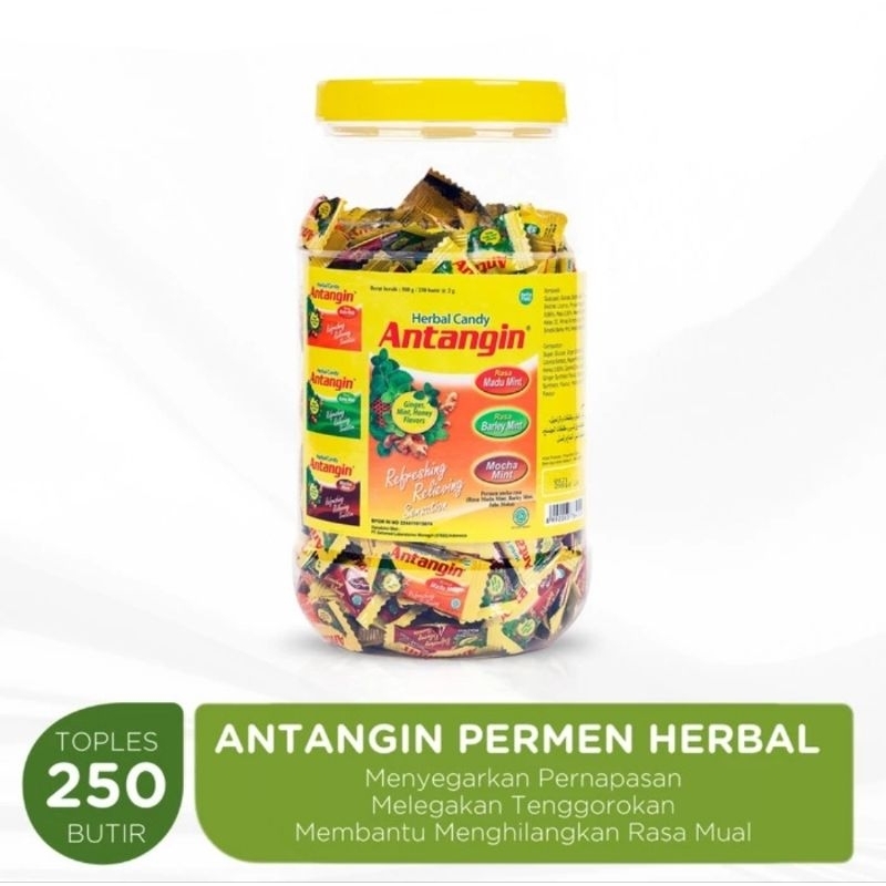 

Antangin Permen Toples 250 Butir - Permen Jahe Mint