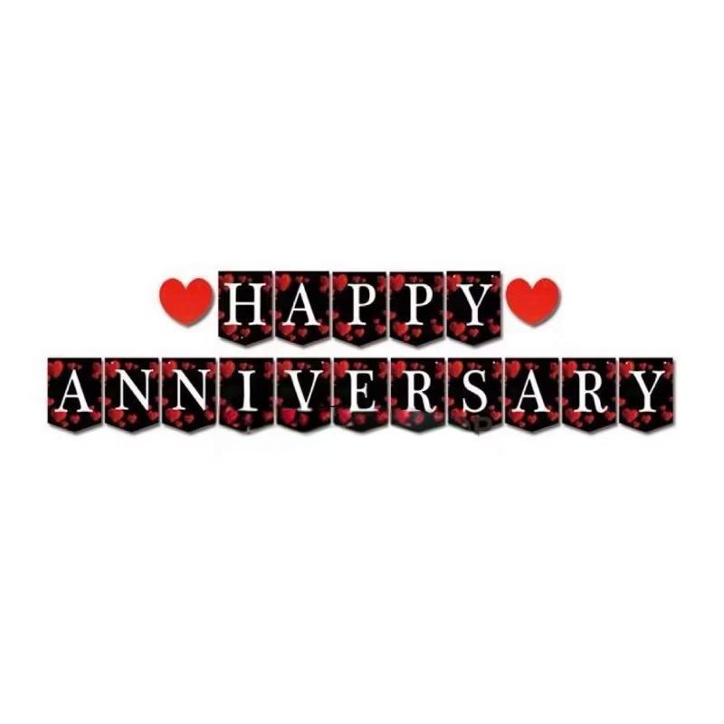 Sale banner tulisan happy anniversary birthday